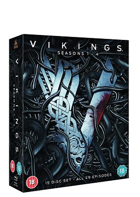 Vikings: Seasons 1-4 [15-Disc Box Set] (Blu-ray, 2017) - Import