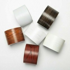 5M Autocollant Mural Plinthe Bord Grain de Bois Papier Peint Adhésif Vinyle