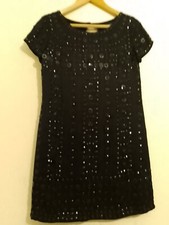 French Connection Sequin Mini a line Dress uk Size 10 party evening occassion