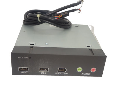 FSC Fujitsu Siemens GS109-5.25-2 USB IEEE1394 FireWire Audio Mic Panel # GK11396