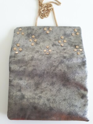 Sac à Main Oasis Argent - 21,5 X 16 X 4 Cm - Bandoulière Ou Pochette