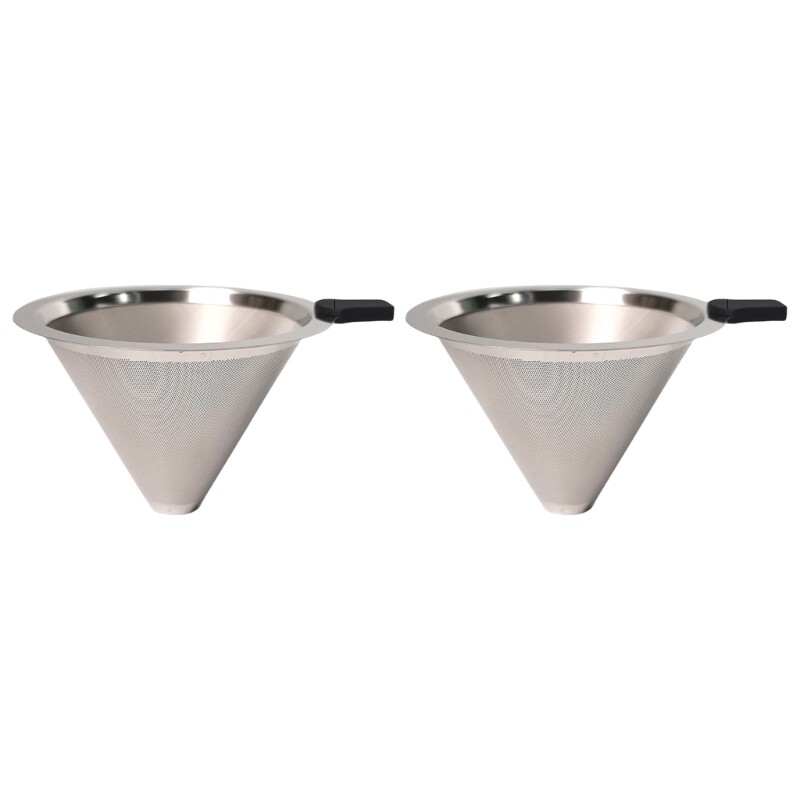 Stainless Steel Coffee Filter Cup Dripper for Pour Over Brewing  