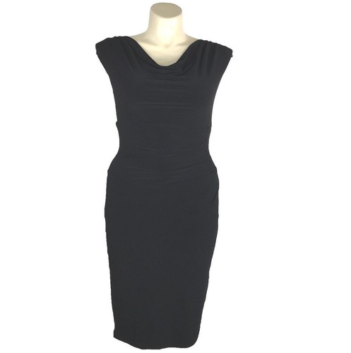 NEW Ralph Lauren 8 M Dress Black Jersey 