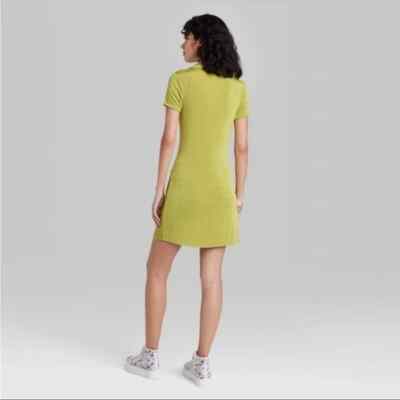 lime green short sleeve dress Cap Sleeve Mini Dress with Sculpted Sweetheart Neckline 46615