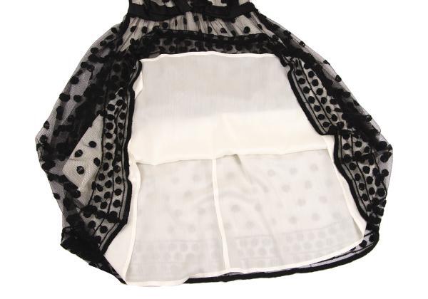 KEITA MARUYAMA Dot Embroidery Tape Pasted Mesh Sleeveless KEITA MARUYAMA Dot Embroidery Tape Pasted Mesh Sleeveless
