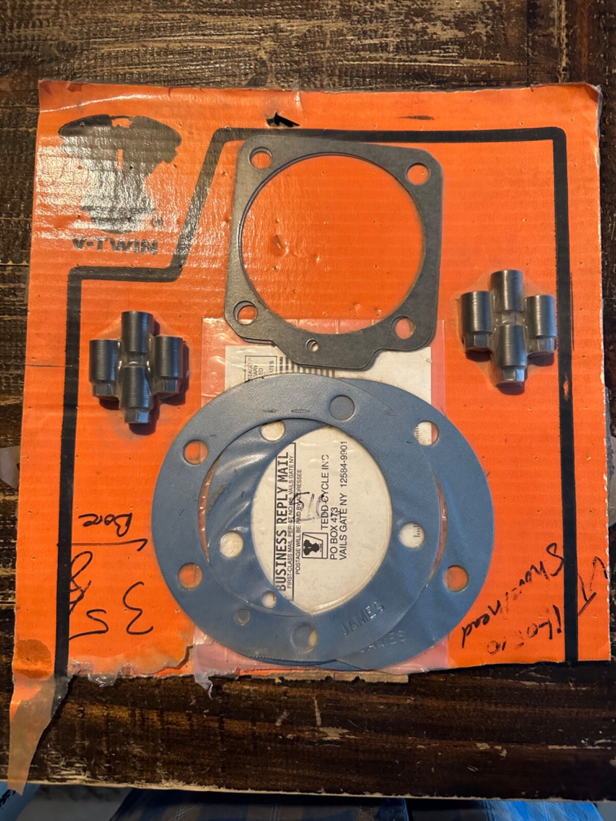 harley davidson shovelhead gaskets/base/head and cylinder nuts 3 5/8