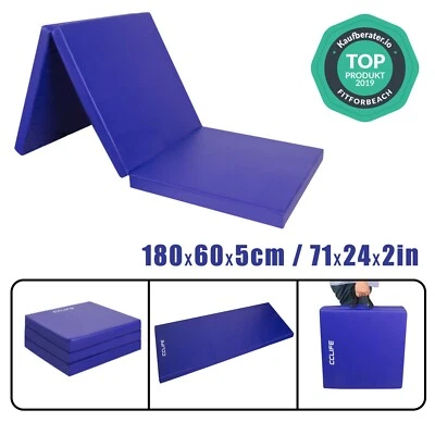 CCLIFE Klappbar Turnmatte Weichbodenmatte Gymnastikmatte Yogamatte Fitnessmatte180x60x5
