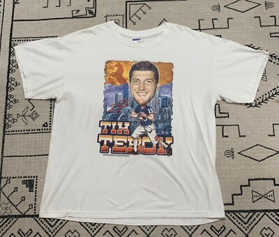 Tim Tebow John 3:16 Shirt Large Denver Broncos NFL ESPN Peyton Manning Elway