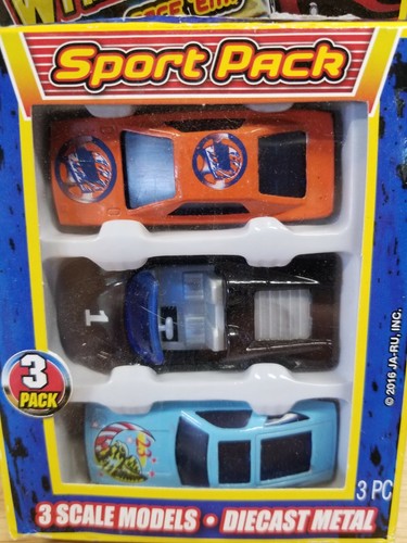 Vintage JARU #3481 Real Wheelz Diecast Metal Sport Pack 3 Cars NIP - Picture 2 of 8