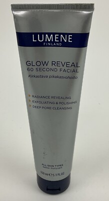 Lumene Finland Glow Reveal 60 Second Facial Treatment 5.1 oz RARE HTF