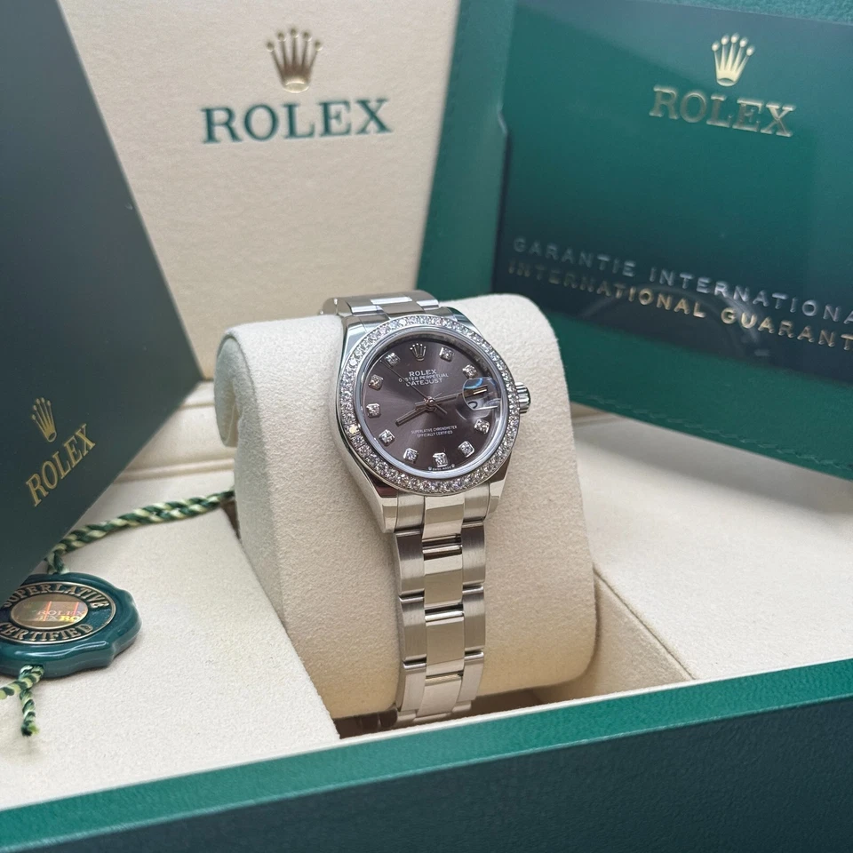 Rolex Lady-Datejust NUEVO 2025 Rodio Diamante Acero Inoxidable Diamante Oyster Foto 3 de 4