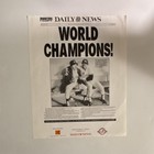 Daily News "WORLD CHAMPIONS!" Special Collector’s Edition Front Page Print — photo 1