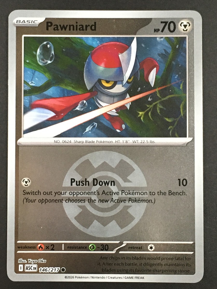 Pokemon TCG Pawniard (Quick Ball) Common ME: Ascended Heroes 146/217 NM |  eBay