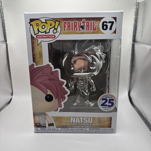Funko Pop 2019 Animation Fairy Tail Funimation 25 Years 67 Silver Chrome Natsu