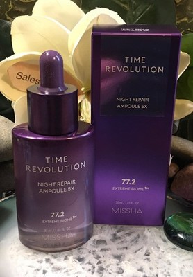 US Seller MISSHA Time Revolution Night Repair Ampoule 5X 50ml Extreme Biome 77.2