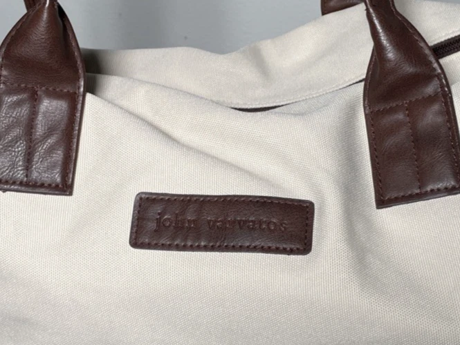 Bolso de lona de viaje de fin de semana John Varvatos Foto 4 de 4