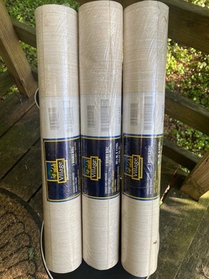 New Village Wallpaper Prepasted Scrubbable 3 Rolls 56.37 Sq Ft Textured Beige 