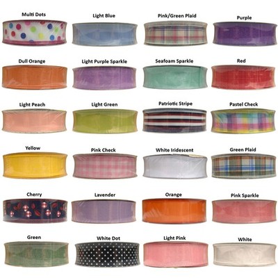 Member's Mark Wired Edge Premium Spring Ribbon, 1.5''W x 50yds