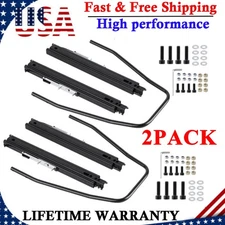 2*Universal Seat Slider Seat Mounting Track Assembly Kit Racewill For NRG Sparco