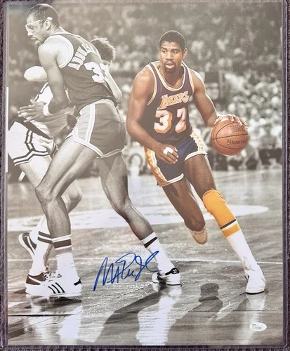MAGIC JOHNSON Signed HUGE 16X20 Photo Autograph Loa Angeles Lakers JSA NR!