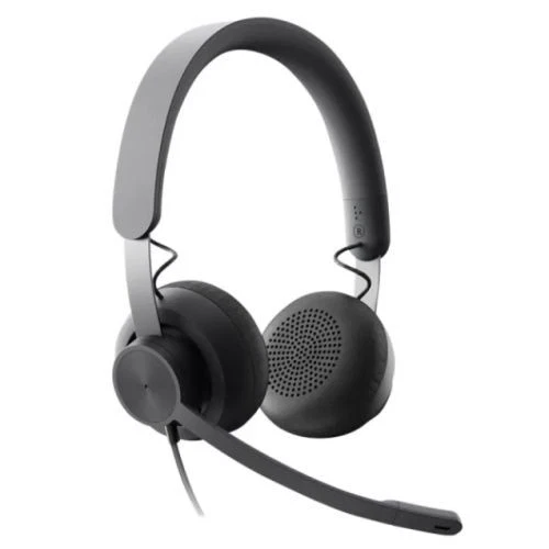 Logitech Zone Wired Msft Headset Usb-C Usb-A Adapter 40Mm Drivers Flip-To-Mute N