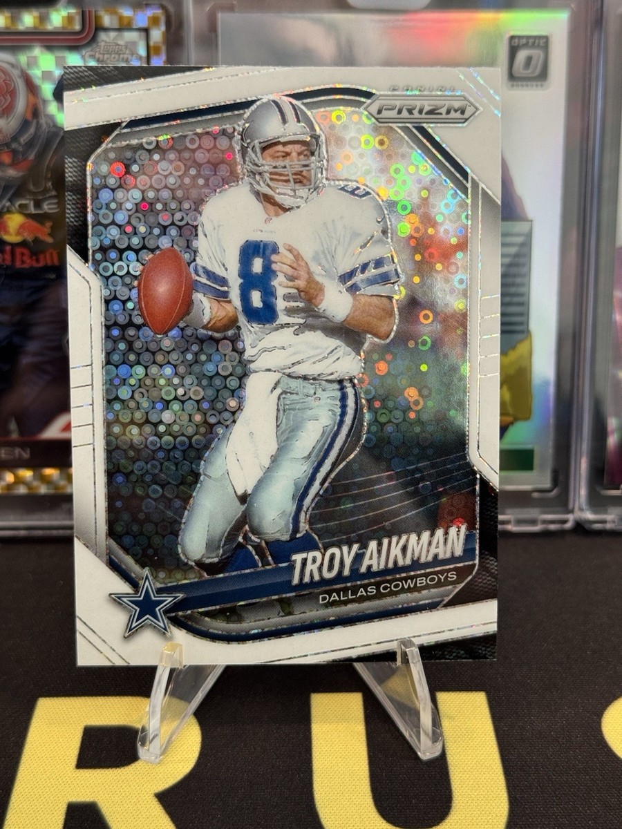2025 Panini Prizm #179 - Troy Aikman - White Disco Prizm - Dallas