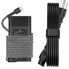 Slim 65W USB C Laptop Charger Compatible with HP Chromebook X360, Envy, Elite...