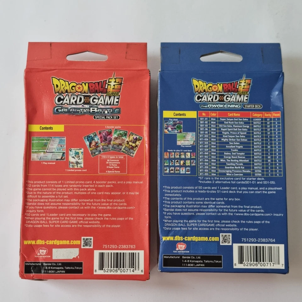 Dragonball Super Card Game Galactic Battle The Awakening Starter Special Set New - Image 4 of 4