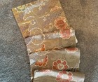 Luxury Japanese Kimono Fabric pure Silk Sash Belt, Flowers and running water  — photo 4