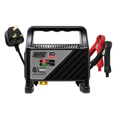 Maypole MP7404 4A 12v Compact Battery Charger Car Bike & AGM Ready