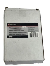 Reliable 5/8" Galvanized Crown Staples 18 Gauge 5000PCS Fits Staple Gun Tools