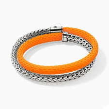 John Hardy Icon Wrap Wheat Chain Bracelet Ste...