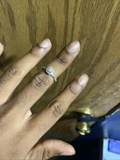 1/4 CT. T.W Princess Cut Diamond Cushion Frame Style Ring in 10K White Gold