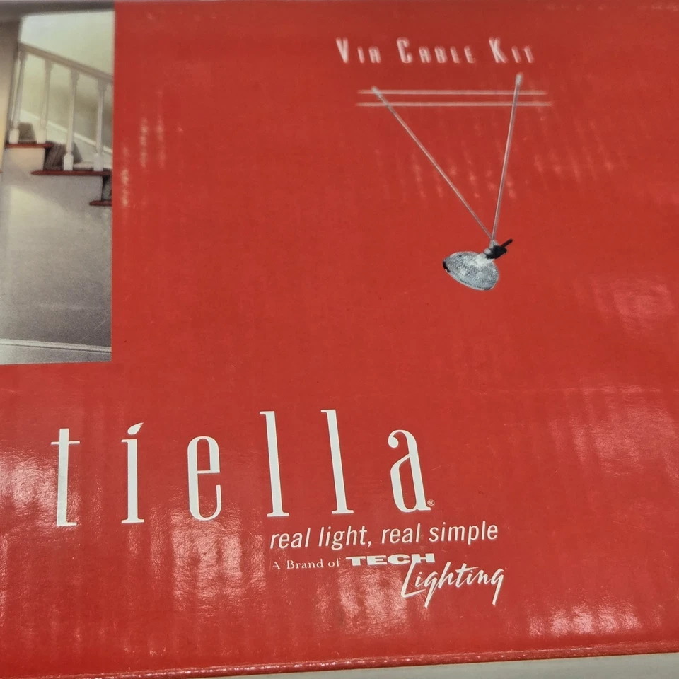 Tech Lighting Tiella 20 Ft Via Cable System 164676 5 Lights New Open Box - Image 4 of 4