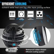 10PCS LED Work Lights 42W, Spot Flood Round Lights Off-Road Vehicle