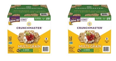 Crunchmaster 5 Seed Multi-Grain Cracker, 10 oz., 2 Each Pack Of 2. Fast Shipping