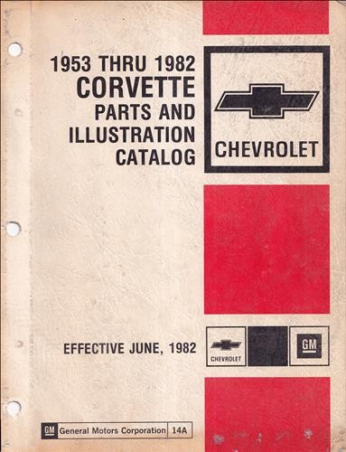 1963-1982 Corvette Master Parts Catalog Illustrated Chevrolet Part Book Manual - Picture 1 of 5