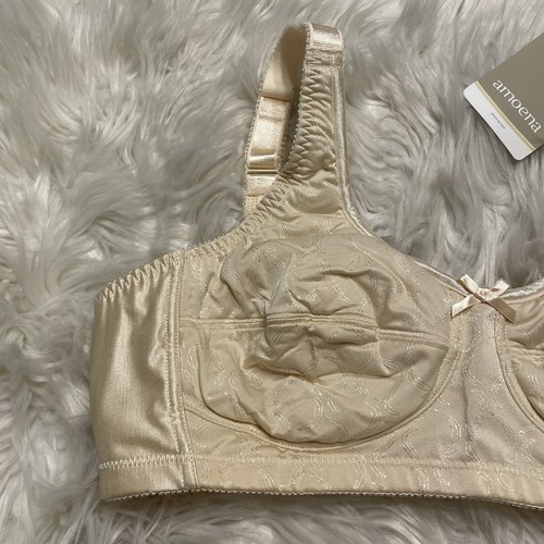 Amoena 38A Bra Beige Mastectomy Bella SB Wireless Back Closure 2114 NEW - Picture 3 of 8