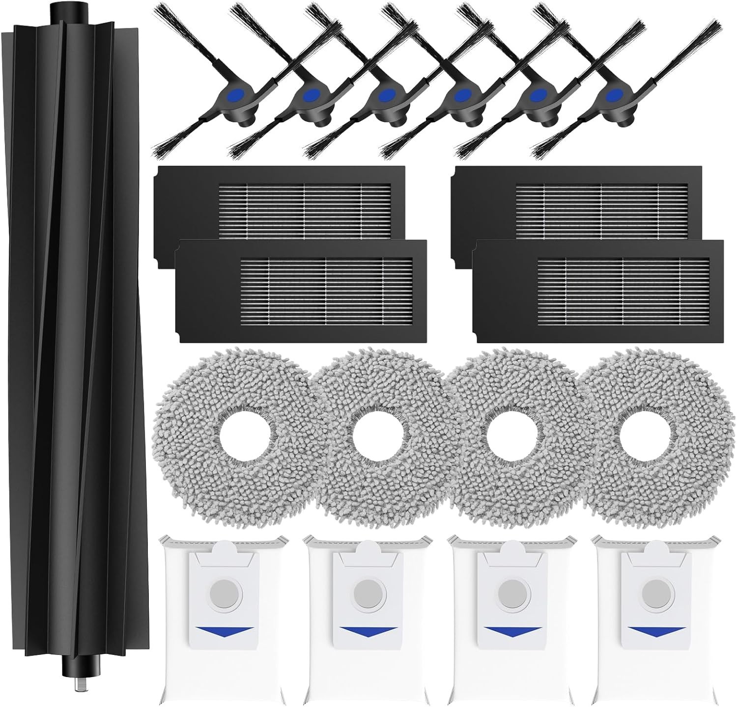 19 accessori per robot aspirapolvere Ecovacs Deebot X2 Omni/X2/X2 Pro, 1 spazzol