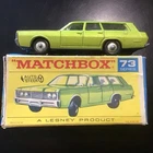 Matchbox Lesney Autosteer #73 1968 Mercury Station Wagon & Dogs Original Box VTG