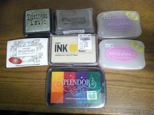 Archival Pigment Ink Lot of 7 Brilliance Jim Holtz Versafine Splendor