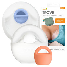 Trove Silicone Manual Breast Pump Set - Hands Free Breast Milk Collector - Inclu