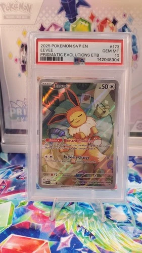 Pokemon 2025 Eevee 173 Black Star Promo Prismatic Evolutions ETB GEM MINT PSA 10