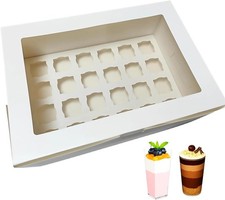 Dessert Shooter Box, set of 6, each can hold 24 3oz dessert shooters, food-grade