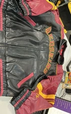 WASHINGTON REDSKINS NFL JACKET SIZE MED POLYVINYL LEATHER LOOKING RARE by G-III