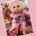 Orphaned Cabbage Patch Kids Doll Jakks Baby Girl Blonde Hair Blue Eyes