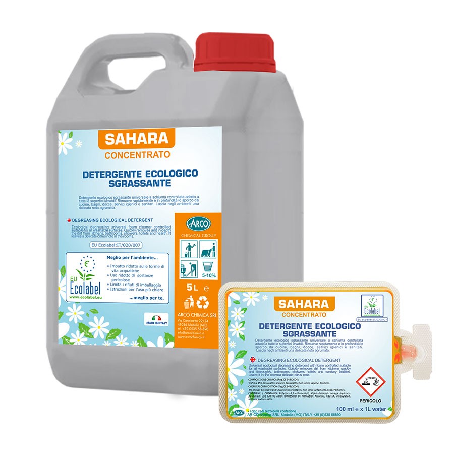 Detergente Sgrassante Inodore ARCO SAHARA 5kg | Ideale per Gres e Industrie