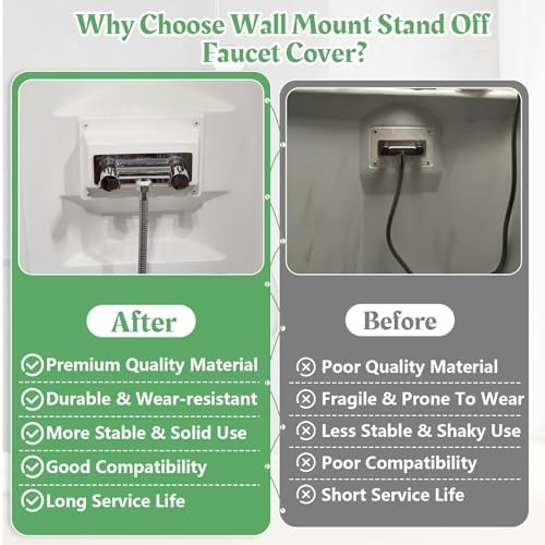 Faucet Bezel Stand Off Faucet Cover fits for RV Caravans Shower Plate 