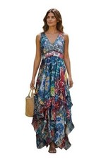 Alice + Olivia Women’s Tie Dye Kaleidoscope Ilia midi Dress Size 8 NWT