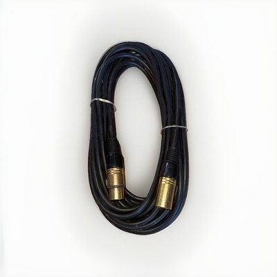 25ft - Shielded XLR Balanced Microphone Mic Pro Audio Cable Cord Male to Female